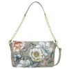 Hand Painted Magnetic Snap Flap Chain Bag -The J Peterman Shop hand painted magnetic snap flap chain bag magnolia taupe 828694