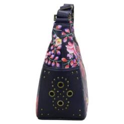 Hand Painted Studded Hobo -The J Peterman Shop hand painted studded hobo moonlight meadow 244919