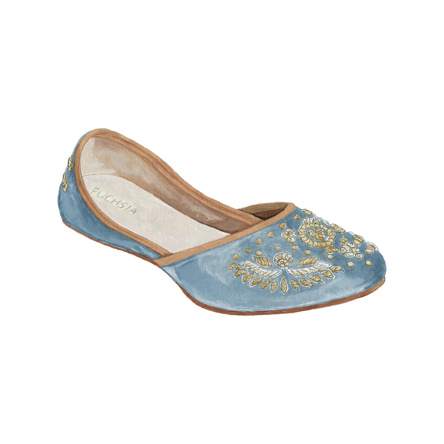 Handmade Embroidered Flats 4 Handmade Embroidered Flats - Image 2