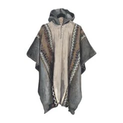 Handwoven Ecuadorian Poncho 15 Handwoven Ecuadorian Poncho -The J Peterman Shop handwoven ecuadorian poncho olive white 729113