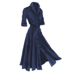 Holiday Corduroy 1947 Dress -The J Peterman Shop holiday corduroy 1947 dress navy 133915