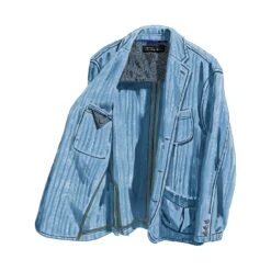 The J Peterman Shop -The J Peterman Shop horsemans denim blazer light indigo 926263