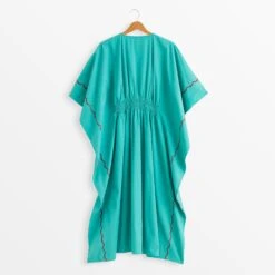 Ikarian Embroidered Caftan 24 Ikarian Embroidered Caftan -The J Peterman Shop ikarian embroidered caftan turquoise 943866