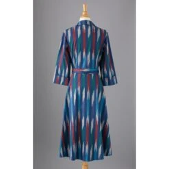 Ikat 1947 Dress -The J Peterman Shop ikat 1947 dress blue ikat 159918