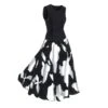 Italian Floral Dress -The J Peterman Shop italian floral dress black and white 940131