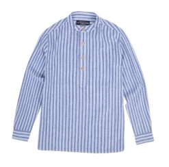 J. Peterman Shirt -The J Peterman Shop j peterman shirt blue white stripe 870661