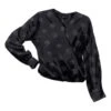 Jacquard Wrap Blouse 1 Jacquard Wrap Blouse -The J Peterman Shop jacquard wrap blouse black 967560