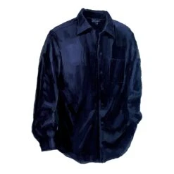 JG Silk Shirt -The J Peterman Shop jg silk shirt dark blue 603689