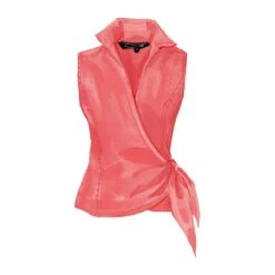 Lana's Tie-Front Linen Blouse