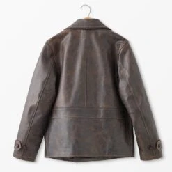 Leather French Dispatch Jacket -The J Peterman Shop leather french dispatch jacket dark coffee 272347