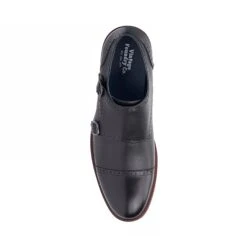 Leather Monk Strap Shoes -The J Peterman Shop leather monk strap shoes black 338795