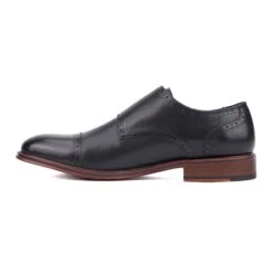 Leather Monk Strap Shoes -The J Peterman Shop leather monk strap shoes black 411707