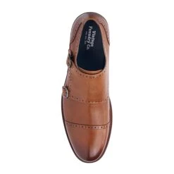 Leather Monk Strap Shoes -The J Peterman Shop leather monk strap shoes tan 134129