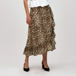 Leopard Wrap Maxi Skirt -The J Peterman Shop leopard wrap maxi skirt leopard print 625819