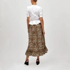Leopard Wrap Maxi Skirt -The J Peterman Shop leopard wrap maxi skirt leopard print 687029
