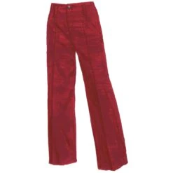 Lightweight Twill Wide Legs -The J Peterman Shop lightweight denim wide legs red 591593