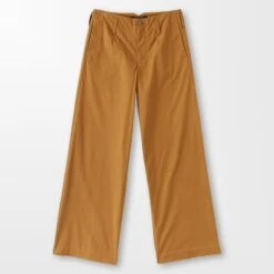 Lightweight Twill Wide Legs -The J Peterman Shop lightweight denim wide legs tobacco 840264