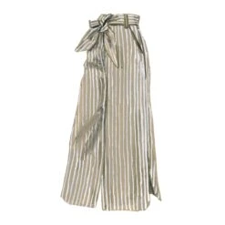 Linen Button Front Skirt