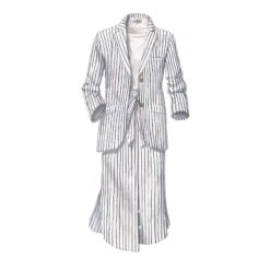 Linen Button Front Skirt -The J Peterman Shop linen button front skirt natural 256029