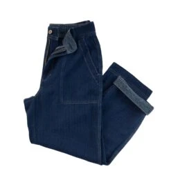 Linen Cotton Herringbone Trouser 11 Linen Cotton Herringbone Trouser -The J Peterman Shop linen cotton herringbone trouser dark indigo 222037