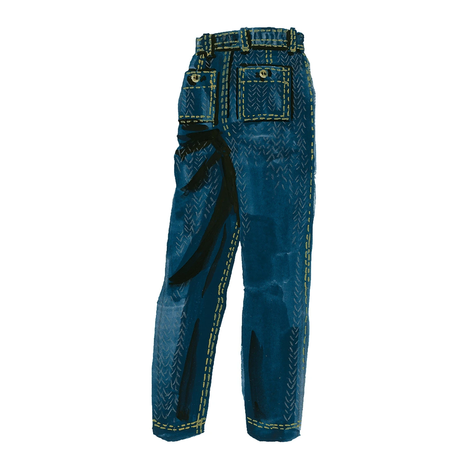 Linen Cotton Herringbone Trouser 4 Linen Cotton Herringbone Trouser - Image 2