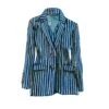 Linen Oversized Blazer 2 Linen Oversized Blazer -The J Peterman Shop linen oversized blazer navy cream stripe 863193