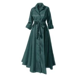 Long-Sleeve 1947 Dress -The J Peterman Shop long sleeve 1947 dress faded teal 824182