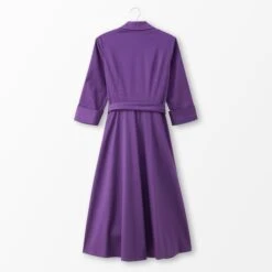 Long-Sleeve 1947 Dress -The J Peterman Shop long sleeve 1947 dress imperial purple 494010