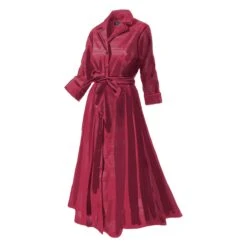 Long-Sleeve 1947 Dress -The J Peterman Shop long sleeve 1947 dress red dahlia 224419