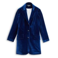 Long Velvet Blazer -The J Peterman Shop long velvet blazer scarlet 195447