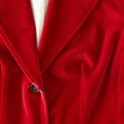 Long Velvet Blazer -The J Peterman Shop long velvet blazer scarlet 485700