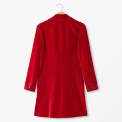 Long Velvet Blazer -The J Peterman Shop long velvet blazer scarlet 917401