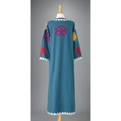 Luisas Applique Caftan 10 Luisas Applique Caftan -The J Peterman Shop luisas applique caftan marine multi 382372