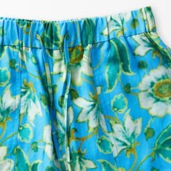 Marblehead Floral Linen Trousers -The J Peterman Shop marblehead floral linen trousers blue floral 263256