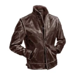 Mercer Street Leather Jacket -The J Peterman Shop mercer street leather jacket brown 987112
