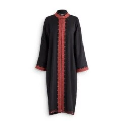 Moroccan Coat -The J Peterman Shop moroccan coat black red 124033