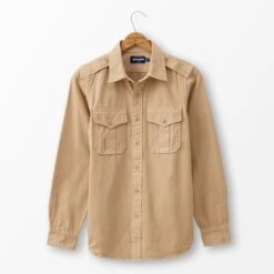 Officer & Gentleman Field Shirt -The J Peterman Shop officer gentleman field shirt khaki 209019