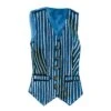 Optimistic Linen Vest -The J Peterman Shop optimistic linen vest navy cream stripe 599231