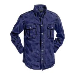 Pablo's Studio Shirt -The J Peterman Shop pablos studio shirt dark navy dot 535118