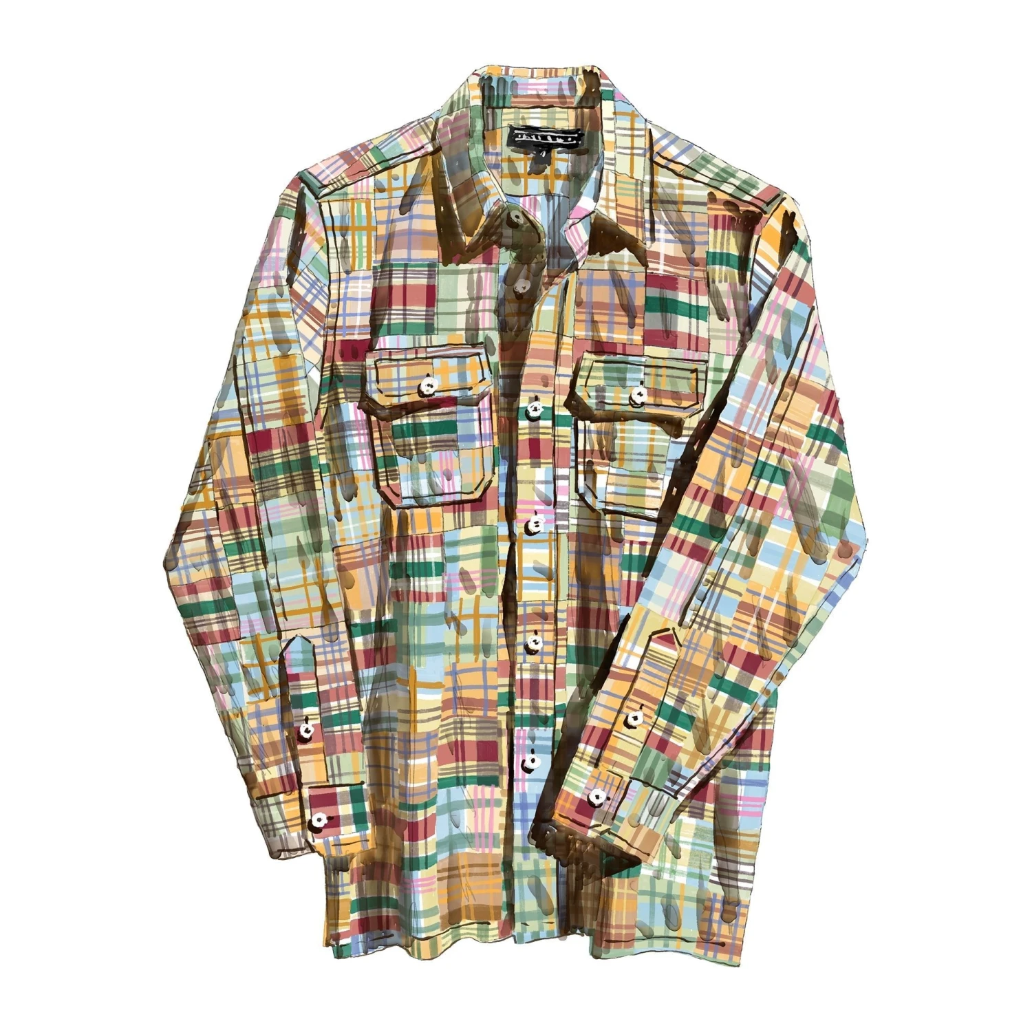 Patchwork Madras Shirt 3 Patchwork Madras Shirt