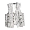 Pincheck Traveler's Vest -The J Peterman Shop pincheck travelers vest mineral grey 869081