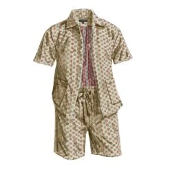 Print Drawstring Shorts