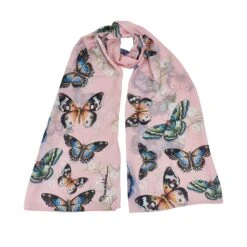 Printed Chiffon Scarf -The J Peterman Shop printed chiffon scarf butterfly melody 739261