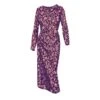 Printed Secret Keeper Dress -The J Peterman Shop printed secret keeper dress purple peach 935504