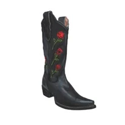 Red Rose Western Boots -The J Peterman Shop red rose western boots black 916965