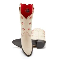Red Rose Western Boots -The J Peterman Shop red rose western boots bone 786913