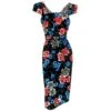 Retro Floral Dress 1 Retro Floral Dress -The J Peterman Shop retro floral dress black floral 750682