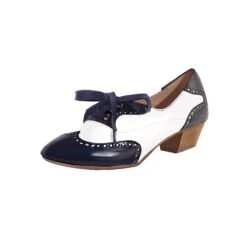 Retro Oxford Shoes -The J Peterman Shop retro oxford shoes navy white 739809