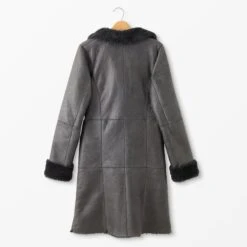 Roaring Fork Shearling Coat -The J Peterman Shop roaring fork shearling coat black 115250