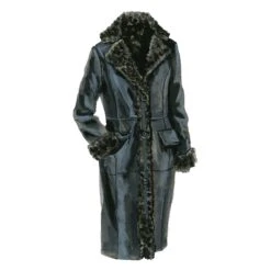 Roaring Fork Shearling Coat -The J Peterman Shop roaring fork shearling coat black 944633